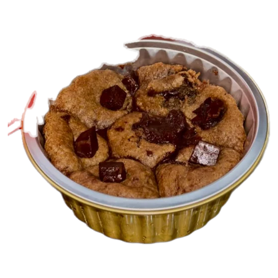 Scoopable cookie in a cup